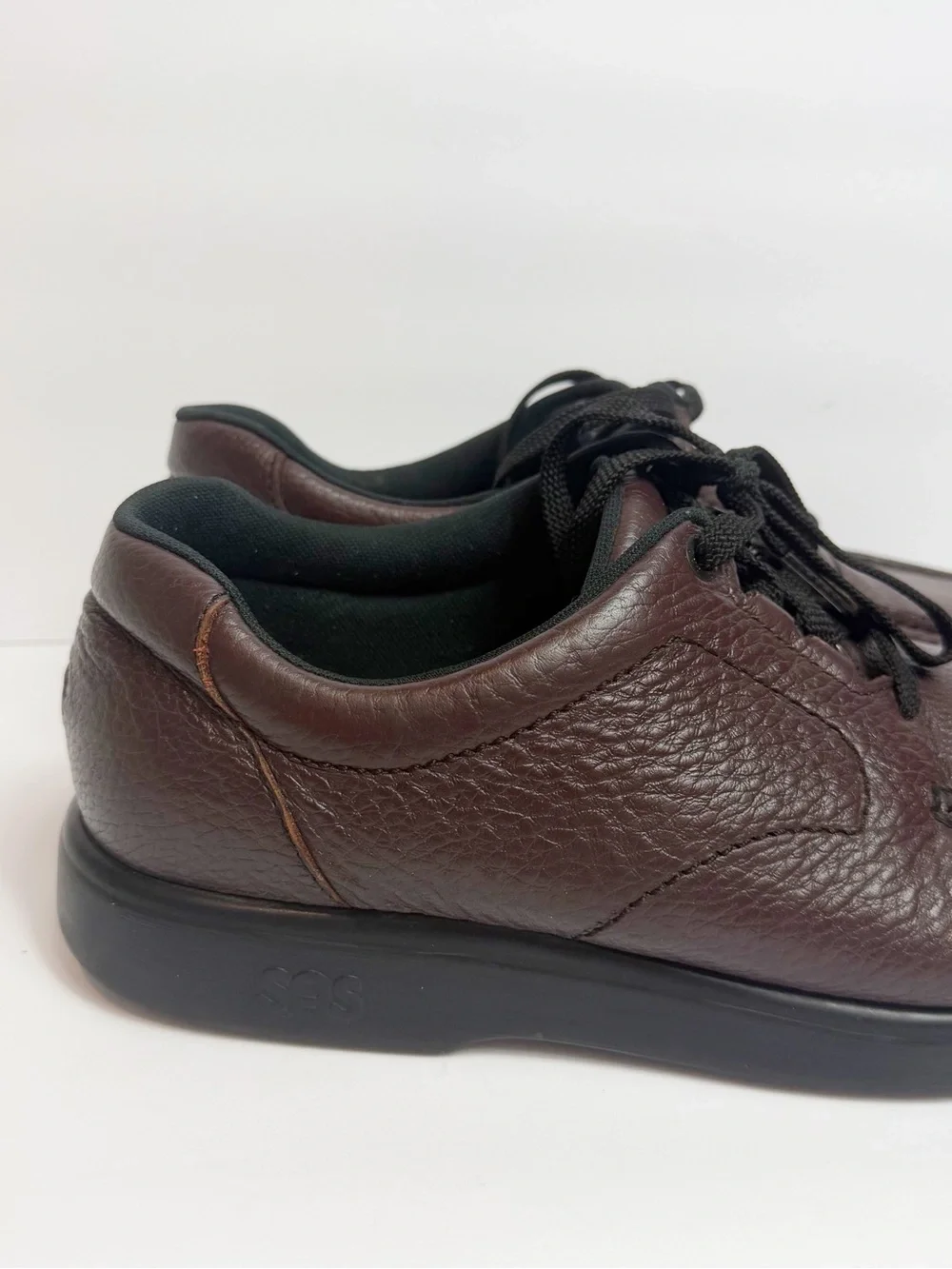 SAS Bout Time Cordovan Leather Comfort Shoes Men's 10.5 WW 3E